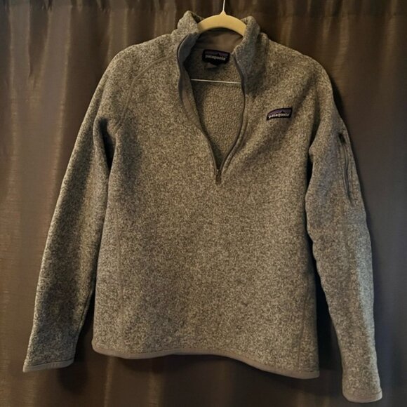 Patagonia Gray Quarter-Zip Fleece Pullover Better Sweater - Picture 6 of 8